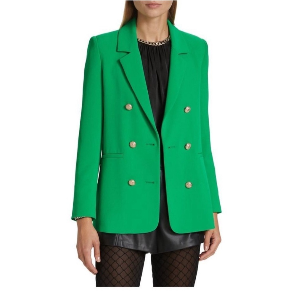 NWT‎ Generation Love Leighton Double-Breasted Crepe Blazer $385